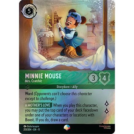Minnie Mouse - Mrs. Cratchit (Epic) (213/204) - Winterspell Holofoil