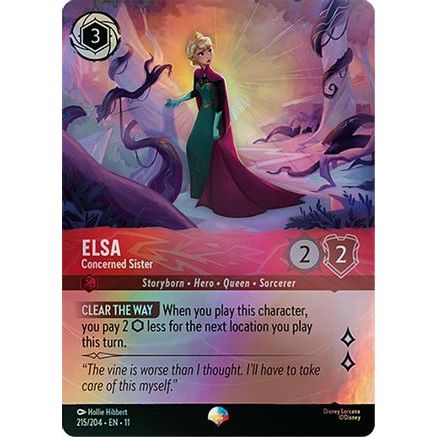 Elsa - Concerned Sister (Epic) (215/204) - Winterspell Holofoil