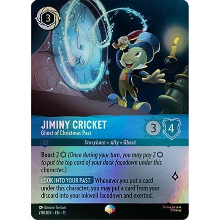 Jiminy Cricket - Ghost of Christmas Past (Epic) (218/204) - Winterspell Holofoil