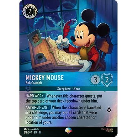 Mickey Mouse - Bob Cratchit (Epic) (219/204) - Winterspell Holofoil