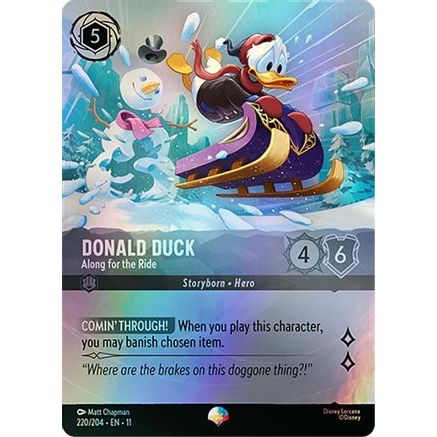 Donald Duck - Along for the Ride (Epic) (220/204) - Winterspell Holofoil