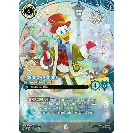 Scrooge McDuck - Reformed Ebenezer (Enchanted) (235/204) - Winterspell Holofoil