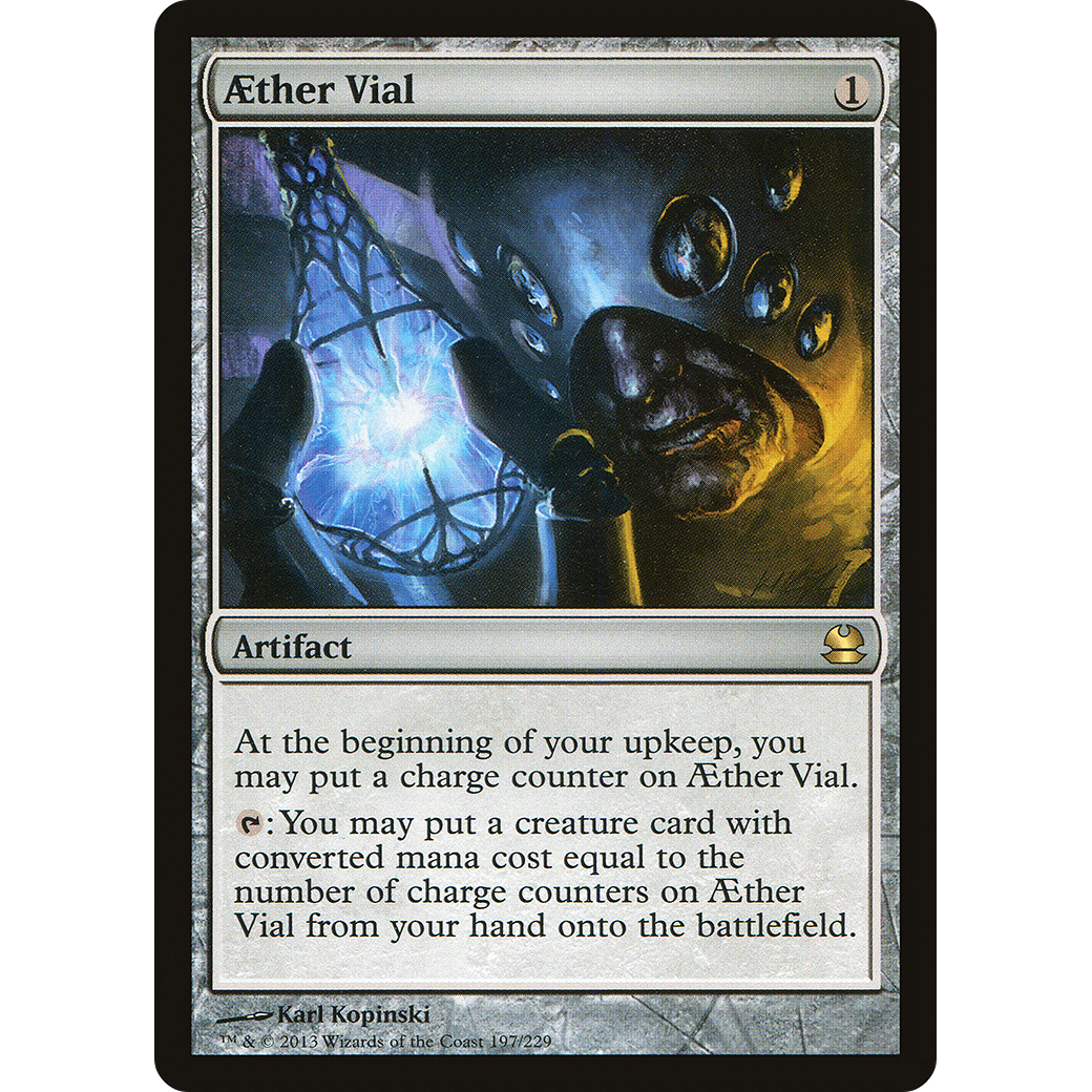 Aether Vial (MMA-197) - Modern Masters Foil