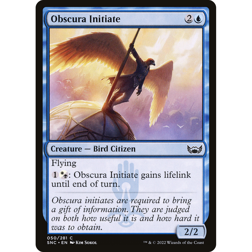 Obscura Initiate (SNC-050) - Streets of New Capenna Foil