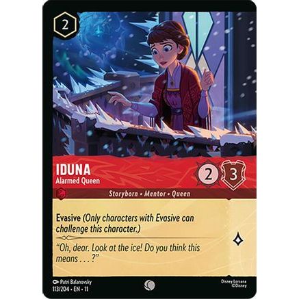 Iduna - Alarmed Queen (Foil) (113/204) - Winterspell Cold Foil
