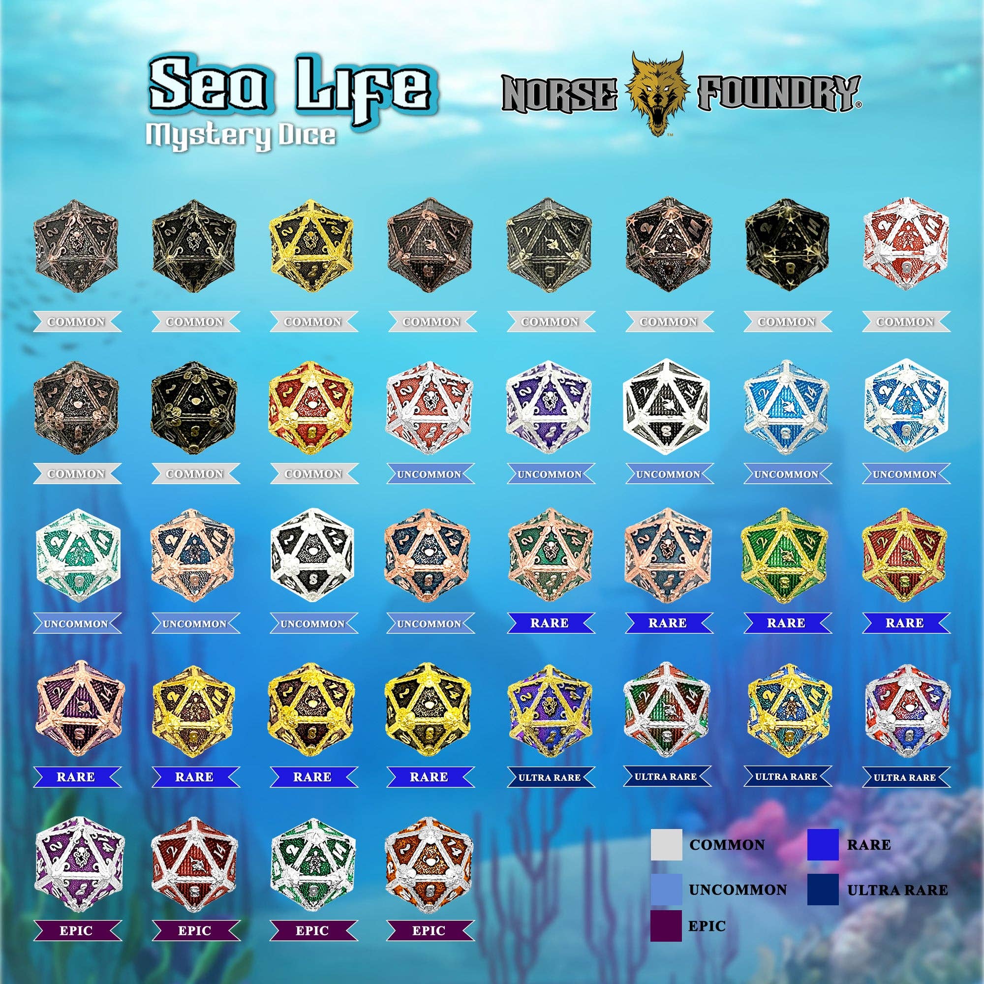 Mystery Dice Series 2 - Sea Life: Single