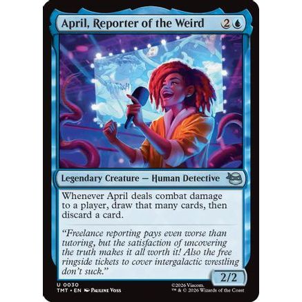 April, Reporter of the Weird (TMT-030) - Teenage Mutant Ninja Turtles Foil