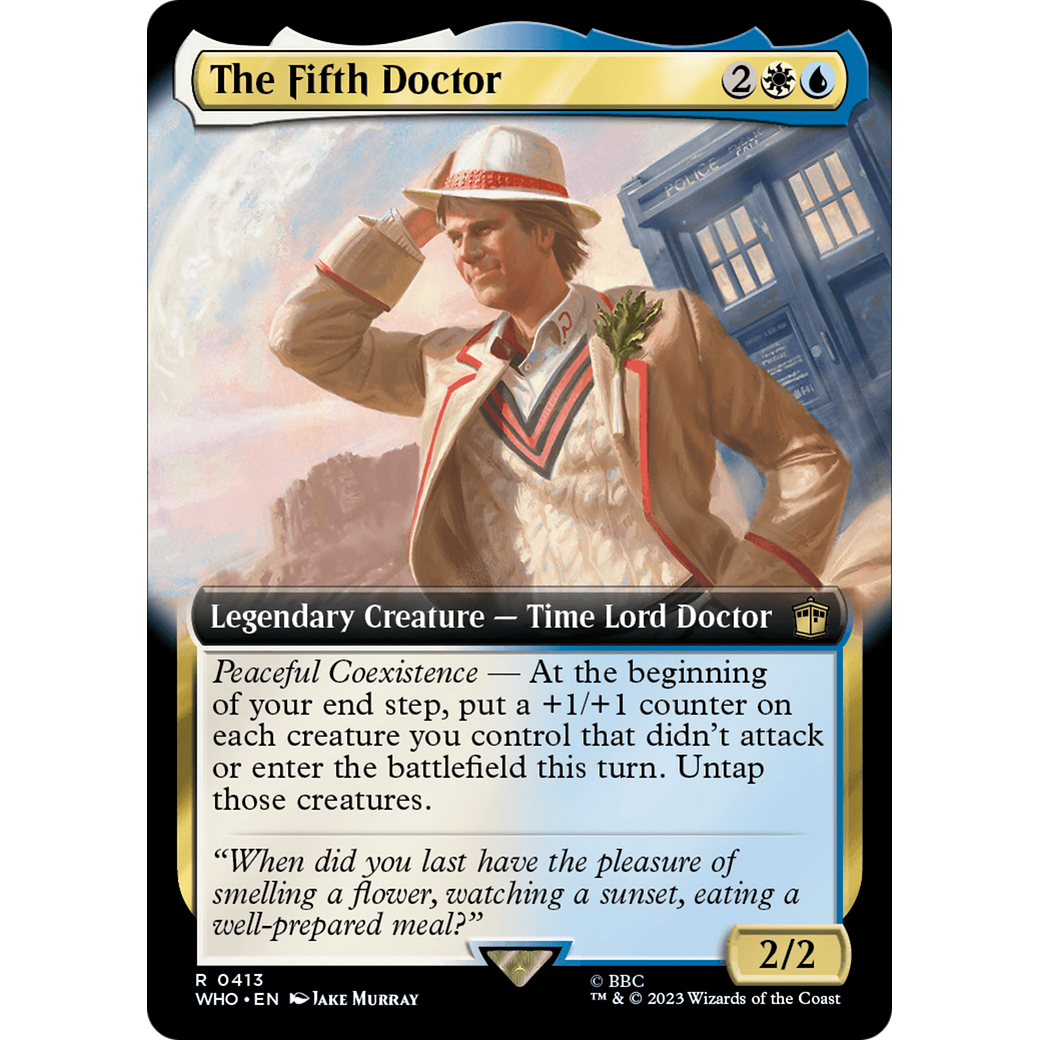 The Fifth Doctor (Extended Art) (WHO-413) - Doctor Who: (Extended Art)