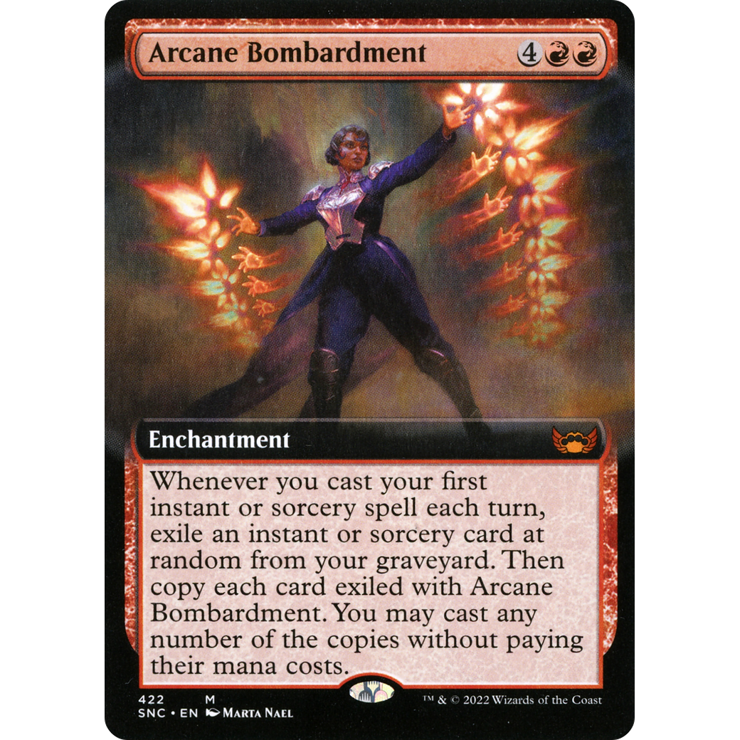 Arcane Bombardment (Extended Art) (SNC-422) - Streets of New Capenna: (Extended Art) Foil