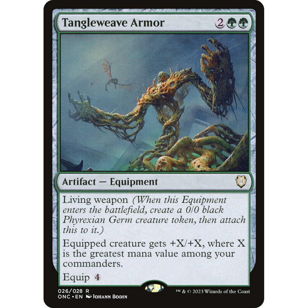 Tangleweave Armor (ONC-026) - Phyrexia: All Will Be One Commander Foil