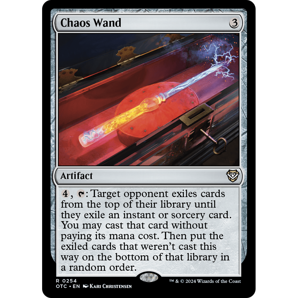 Chaos Wand (OTC-254) - Outlaws of Thunder Junction Commander