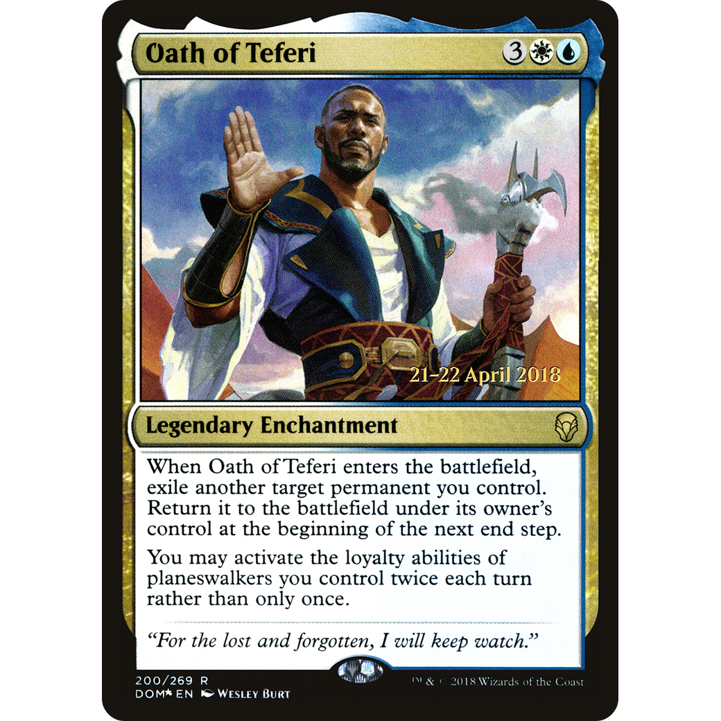 Oath of Teferi (PRE-200) - Dominaria Promos Foil