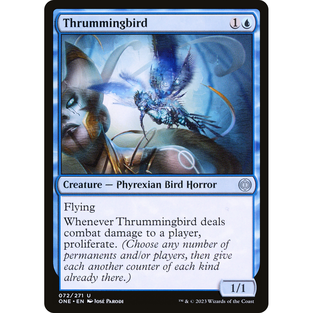 Thrummingbird (ONE-072) - Phyrexia: All Will Be One Foil