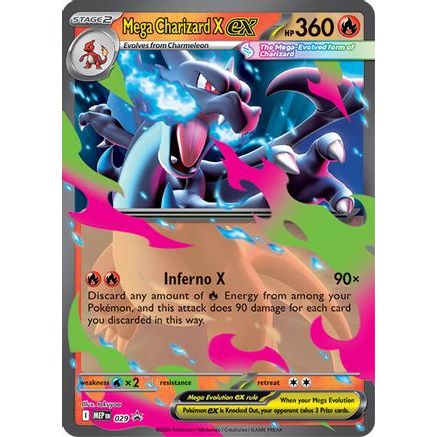 Mega Charizard X ex - 029 29 - ME Mega Evolution Promo Holofoil