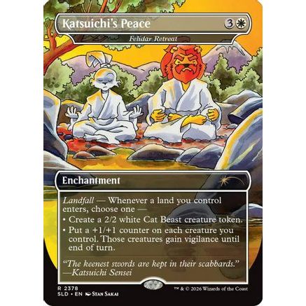 Katsuichi's Peace - Felidar Retreat (SLD-2378) - Secret Lair Drop Series Foil