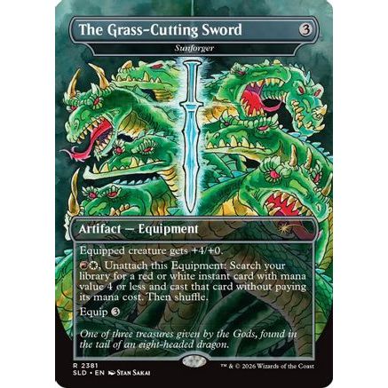 The Grass-Cutting Sword - Sunforger (SLD-2381) - Secret Lair Drop Series