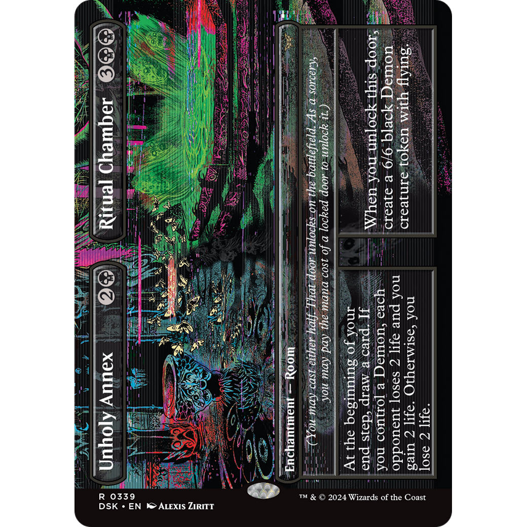 Unholy Annex // Ritual Chamber (DSK-339) - Duskmourn: House of Horror (Borderless) Foil