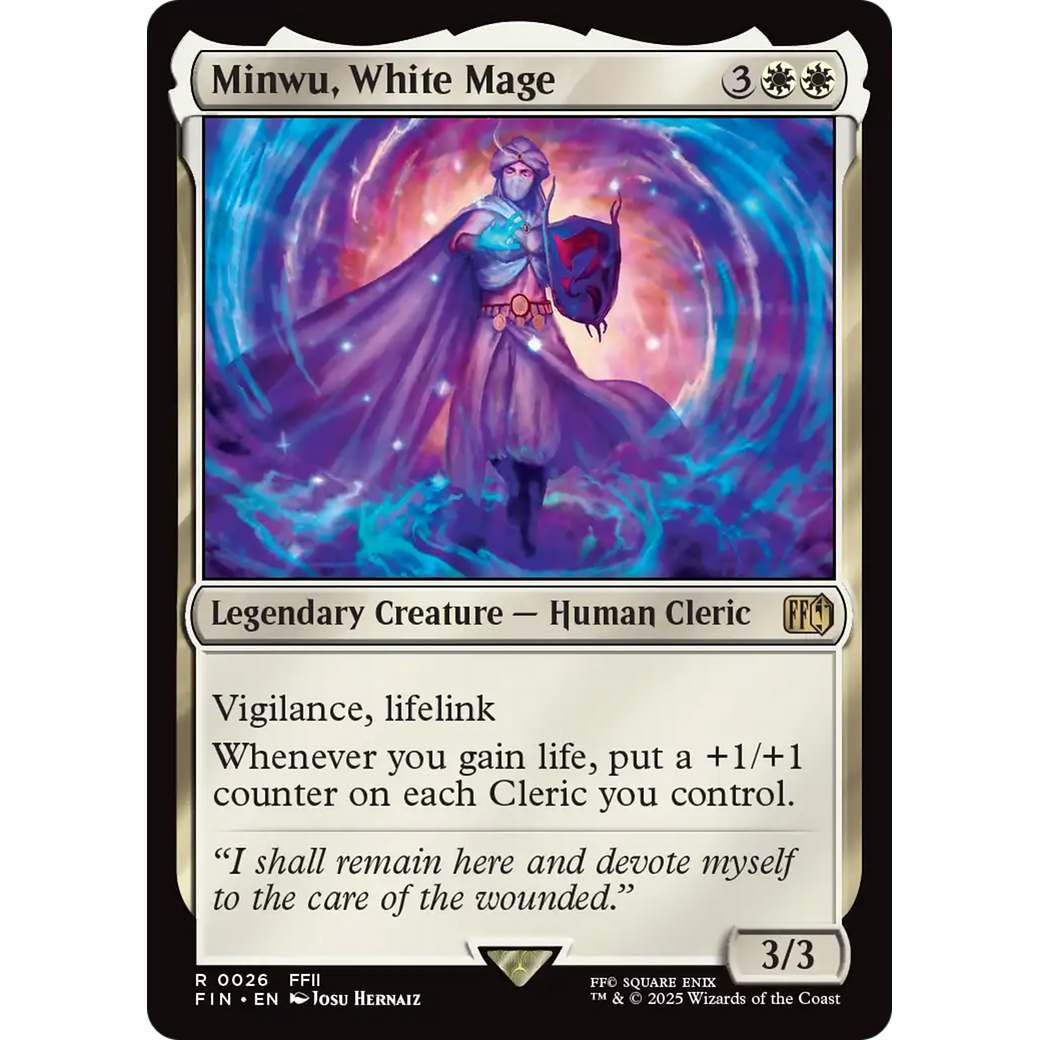 Minwu, White Mage (FIN-026) - FINAL FANTASY
