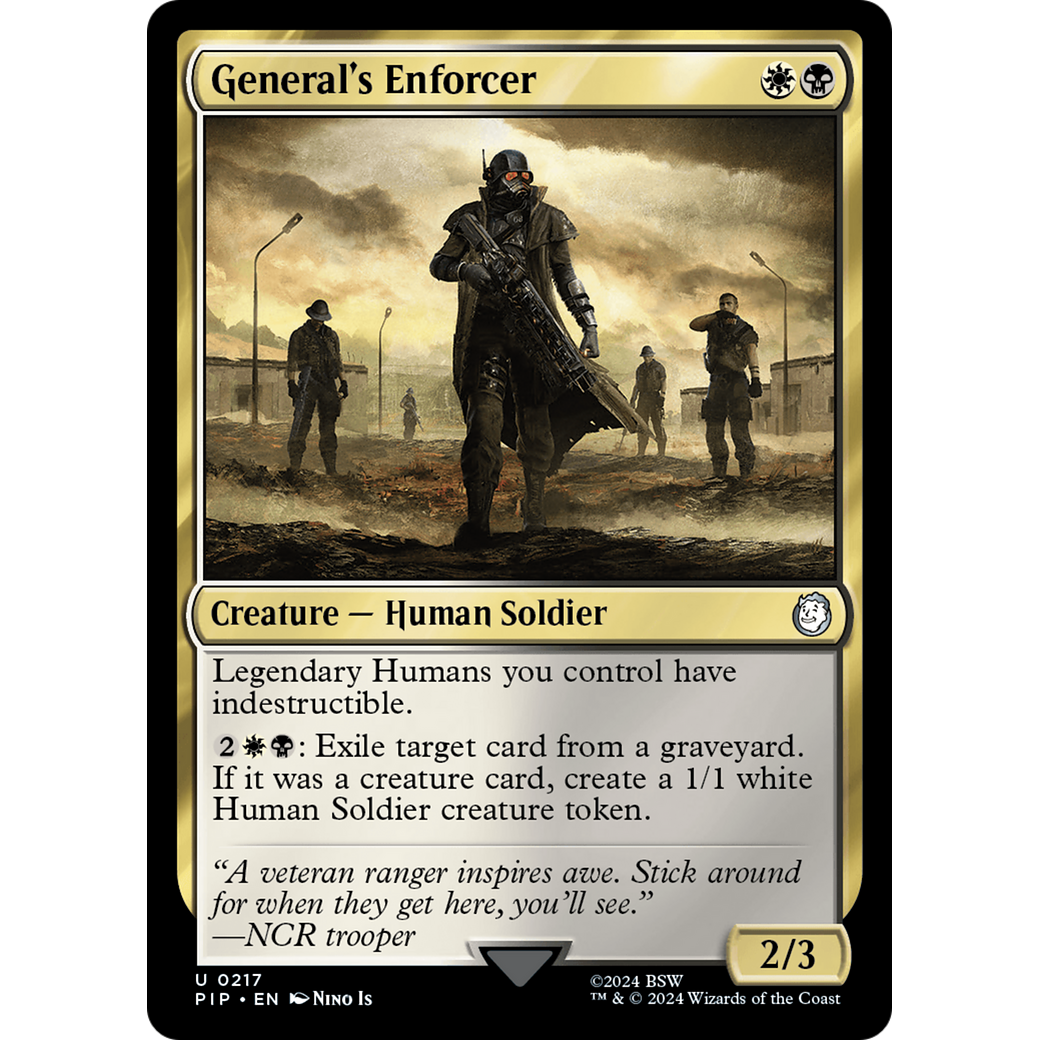 General's Enforcer (PIP-217) - Fallout Foil