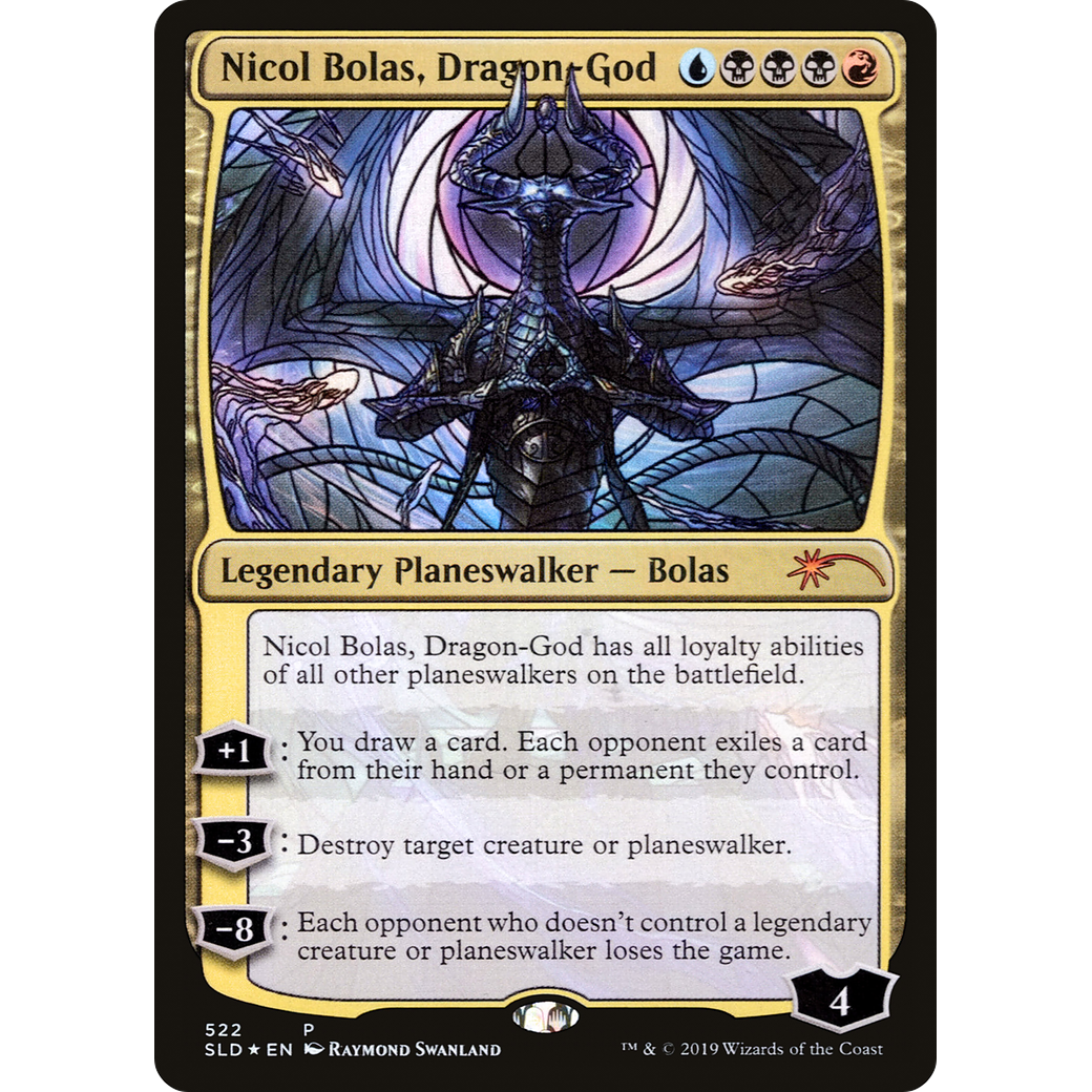 Nicol Bolas, Dragon-God (Stained Glass) (SLD-522) - Secret Lair Drop Foil