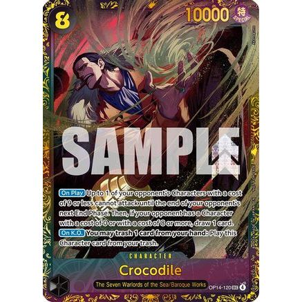 Crocodile - OP14-120 (CS26-27 Regionals Season 1) (OP14-120) - One Piece Promotion Cards Foil