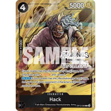 Hack (Regionals Finalist Card Set 26-27) (OP12-089) - One Piece Promotion Cards Foil