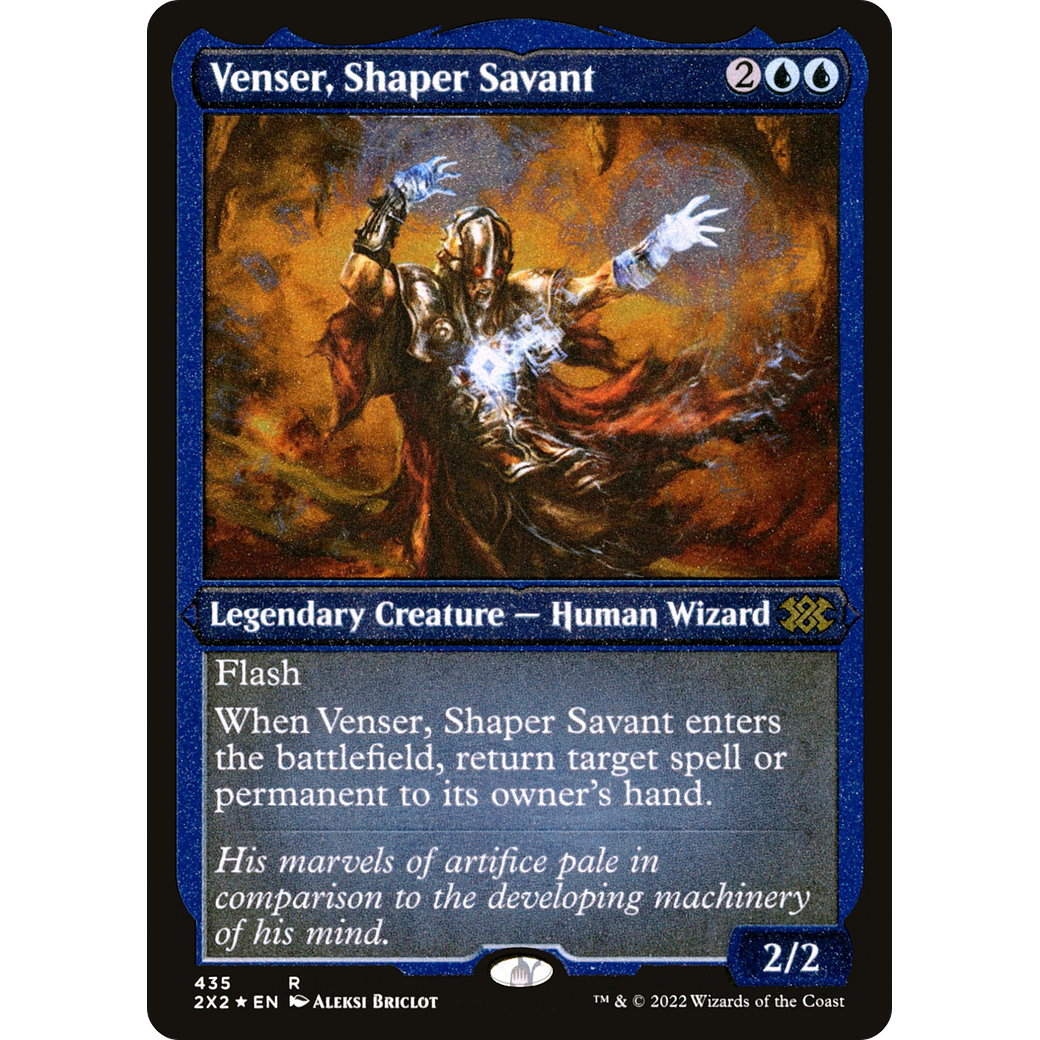 Venser, Shaper Savant (Foil Etched) (2X2-435) - Double Masters 2022 Foil