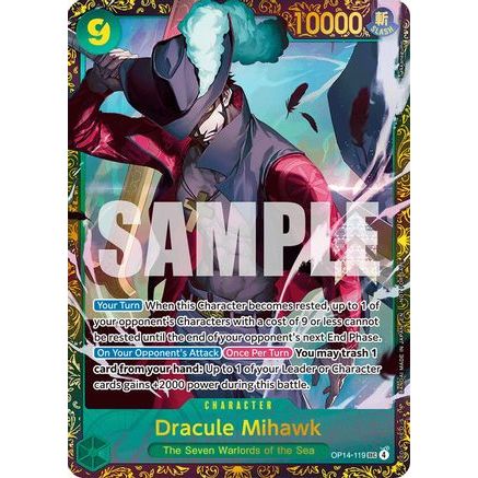Dracule Mihawk - (CS 26-27 Regionals Season 1) (OP14-119) - One Piece Promotion Cards Foil
