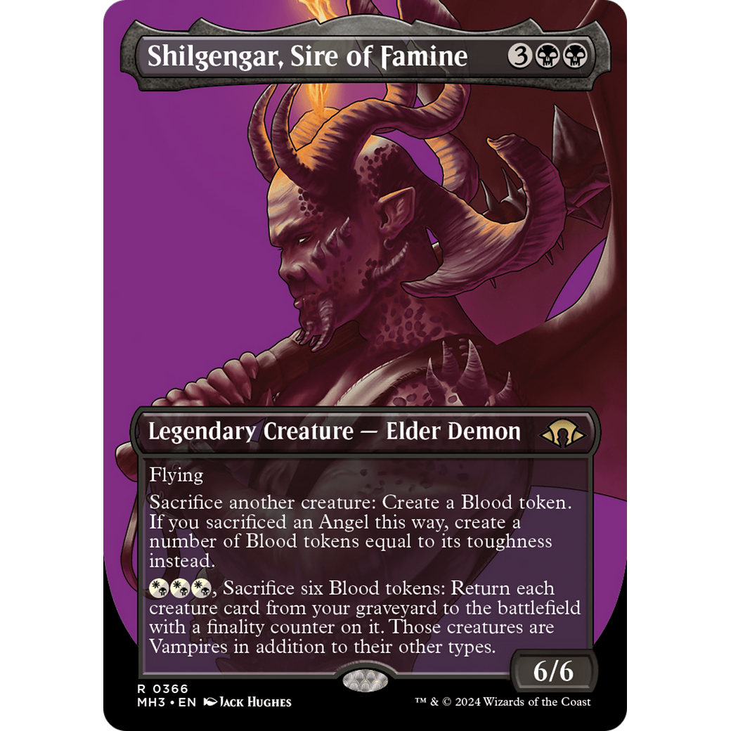 Shilgengar, Sire of Famine (MH3-366) - Modern Horizons 3 (Borderless) Foil