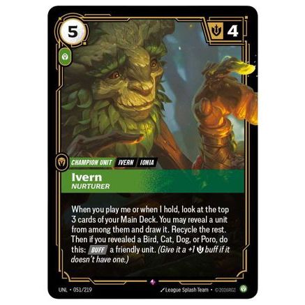 Ivern - Nurturer (051/219) - Unleashed Foil