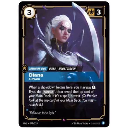 Diana - Lunari (079/219) - Unleashed Foil