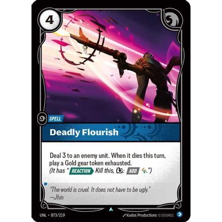 Deadly Flourish (073/219) - Unleashed Foil