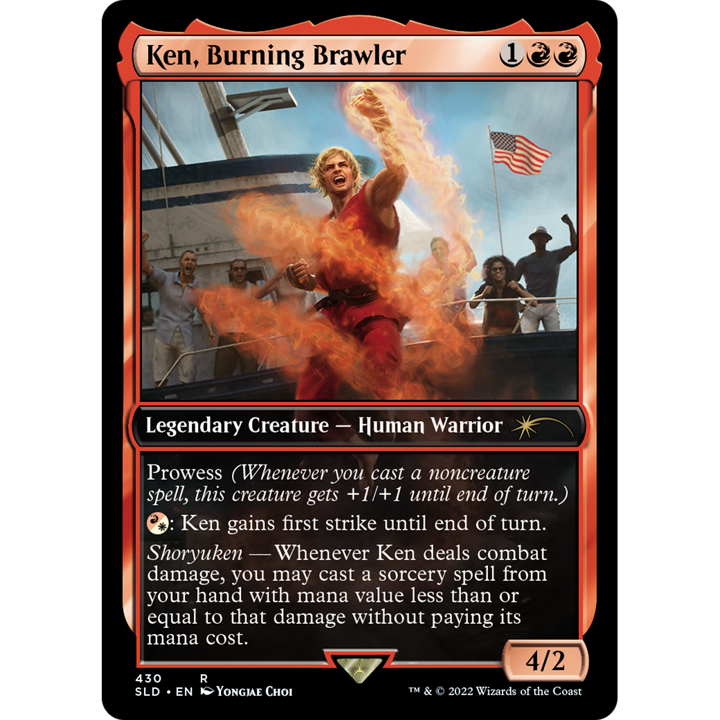 Ken, Burning Brawler (SLD-430) - Secret Lair Drop / Ken, Burning Brawler