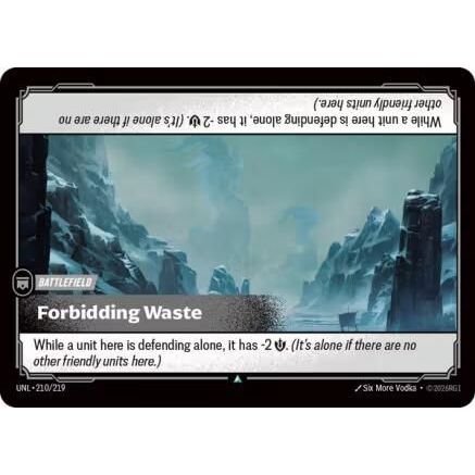 Forbidding Waste (210/219) - Unleashed Foil