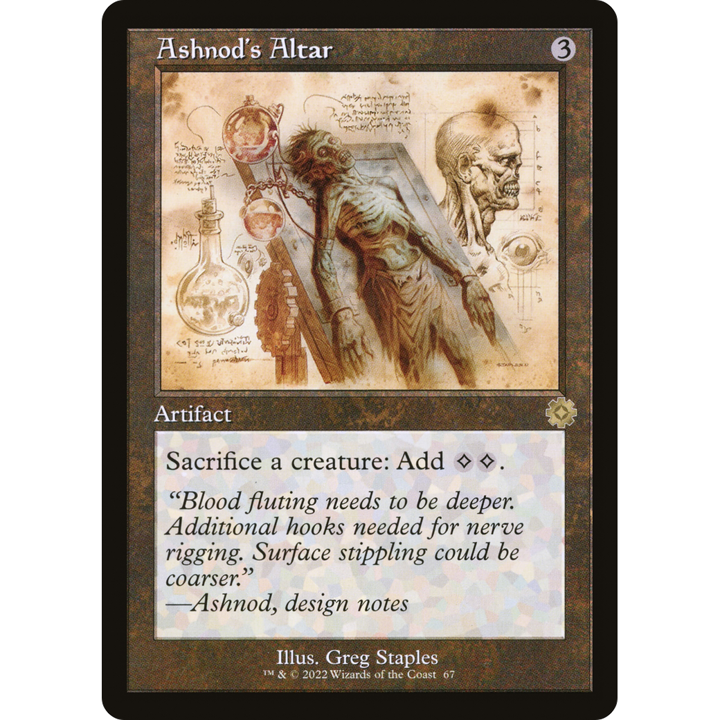 Ashnod's Altar (Schematic) (BRR-067) - The Brothers' War Retro Artifacts
