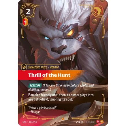 Thrill of the Hunt (184/219) - Unleashed Foil