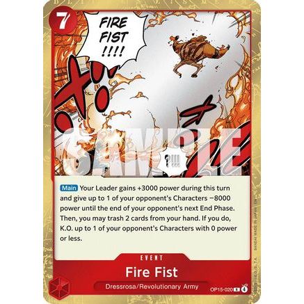 Fire Fist (OP15-020) - Adventure on Kami's Island Foil