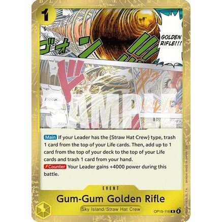 Gum-Gum Golden Rifle (OP15-116) - Adventure on Kami's Island Foil