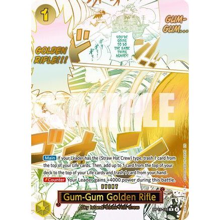 Gum-Gum Golden Rifle (Alternate Art) (OP15-116) - Adventure on Kami's Island Foil