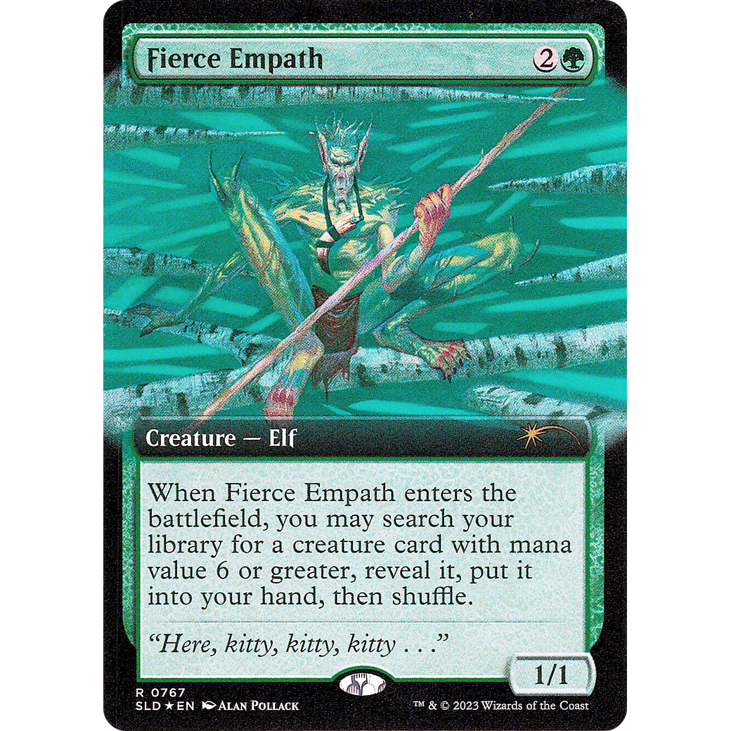 Fierce Empath (Extended Art) (SLD-767) - Secret Lair Drop: (Extended Art) Foil