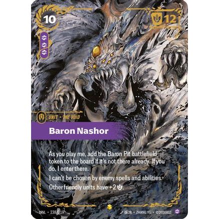 Baron Nashor (Ultimate) (238/219) - Unleashed Foil