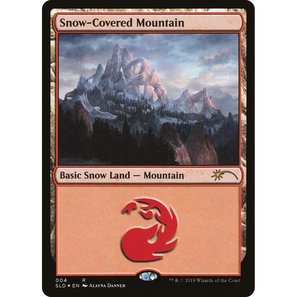 Snow-Covered Mountain (4) (SLD-004) - Secret Lair Drop Foil