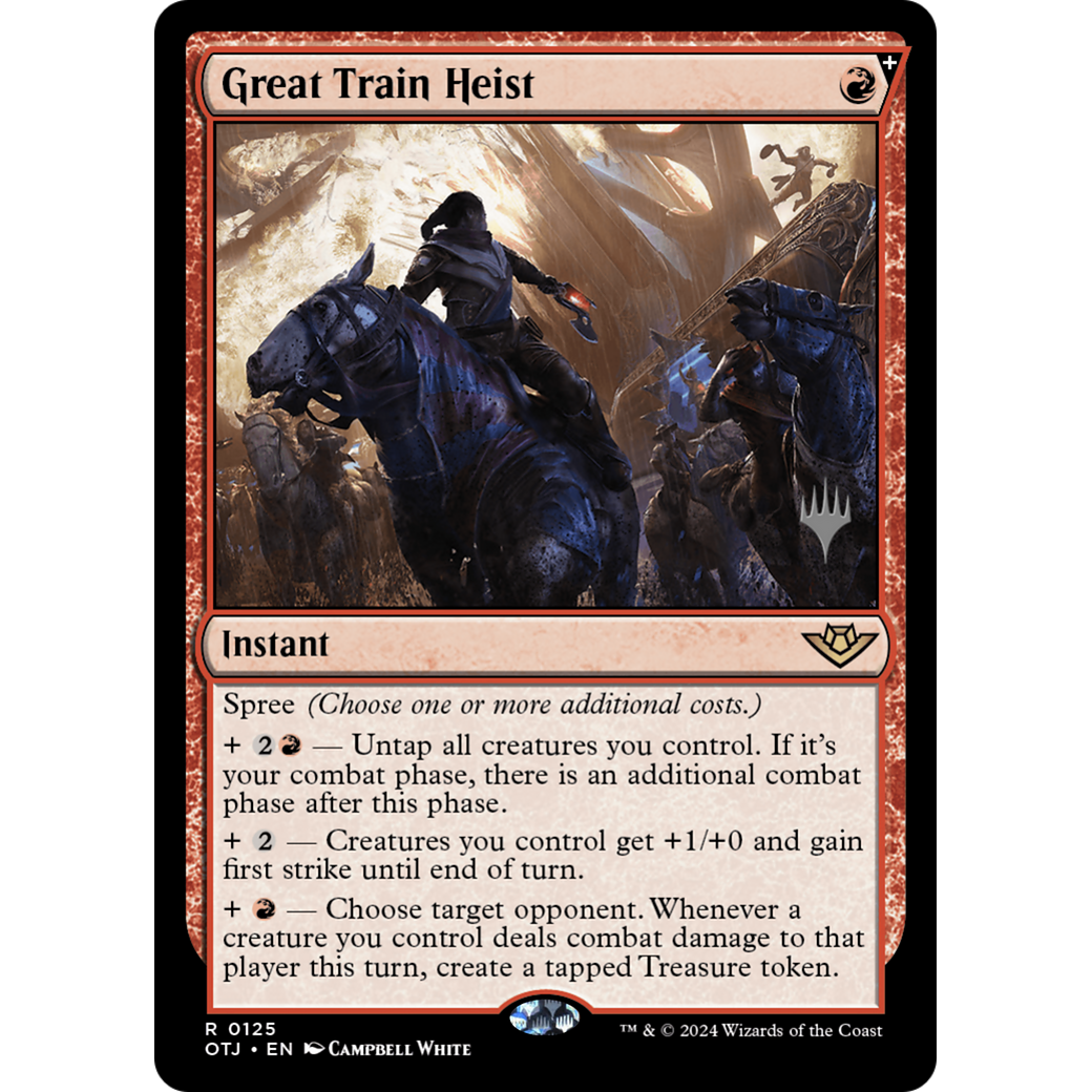 Great Train Heist (PPOTJ-125P) - Outlaws of Thunder Junction Promos Foil