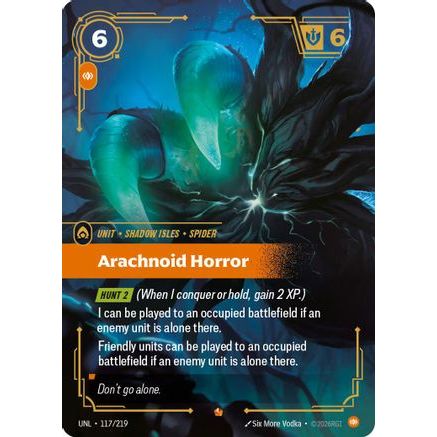 Arachnoid Horror (117/219) - Unleashed Foil
