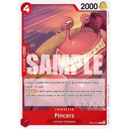 Pincers (OP15-013) - Adventure on Kami's Island Release Event Cards