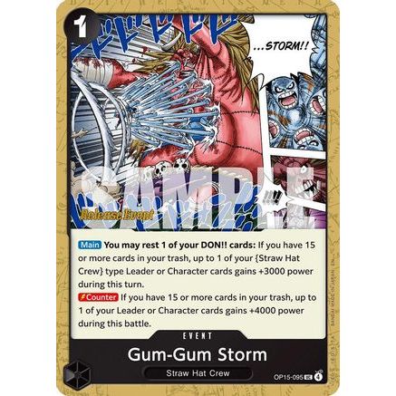 Gum-Gum Storm (OP15-095) - Adventure on Kami's Island Release Event Cards