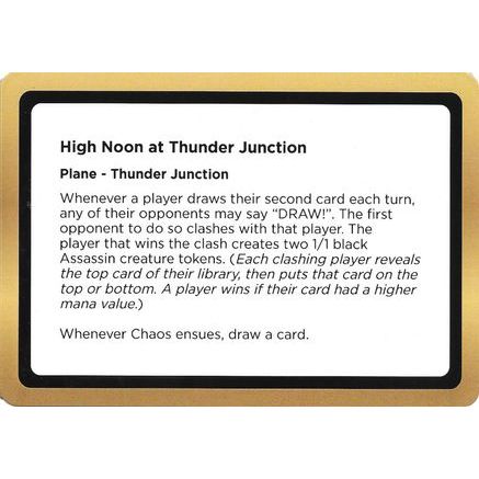 High Noon at Thunder Junction (Black Lotus Unknown Planechase) (OVER-) - Oversize Cards