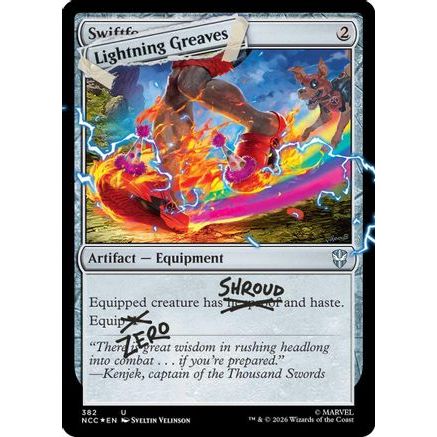 Lightning Greaves (382) (Pool Party Foil) (SLD-382) - Secret Lair Drop Series Foil