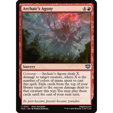 Archaic's Agony (SOS-107) - Secrets of Strixhaven Foil