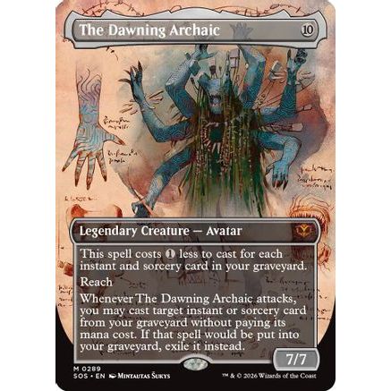 The Dawning Archaic (Borderless) (SOS-289) - Secrets of Strixhaven Foil